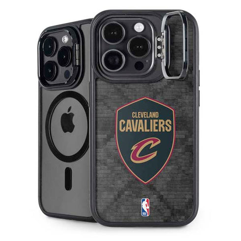 NBA Cleveland Cavaliers Dark Rust iPhone 15 Pro Kickstand Case